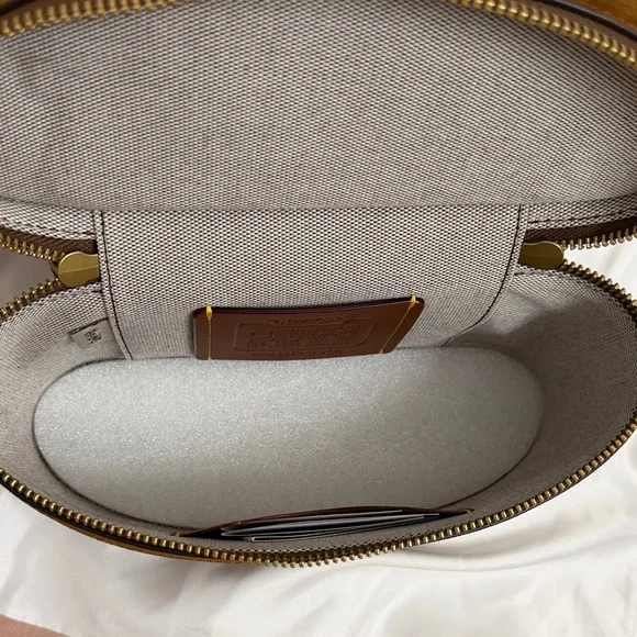 Coach Trail Bag Warm Brown Suede No Straps - Picture 9 of 12